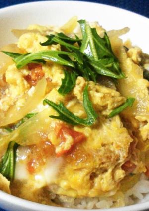 トマトチーズかつ丼♪-レシピのメイン写真