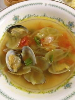 カレー風味アサリのスープ-レシピのメイン写真
