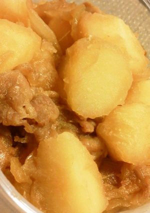 簡単時短フライパンでほっくり甘辛肉じゃが-レシピのメイン写真