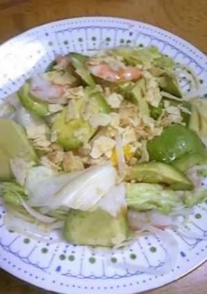 アボガドサラダの温パスタ-レシピのメイン写真
