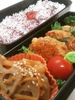 お弁当に鶏つくね-レシピのメイン写真