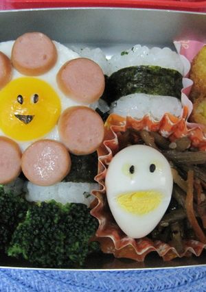 初心者のキャラ弁　太陽-レシピのメイン写真