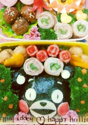カンタンキャラ弁くまもん-レシピのメイン写真