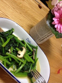 ほうれん草と椎茸のソテー-レシピのメイン写真