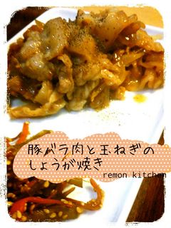 豚バラ肉と玉ねぎのしょうが焼き☆-レシピのメイン写真