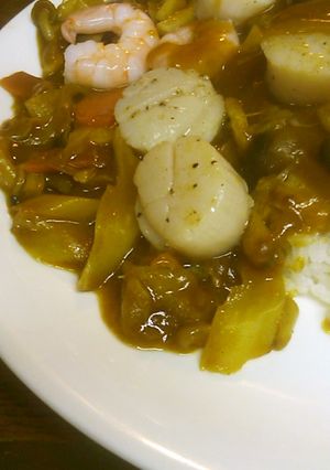 煮込まない　エビとホタテのカレー-レシピのメイン写真
