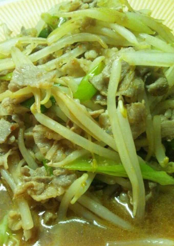 簡単豚肉ともやし炒め-レシピのメイン写真