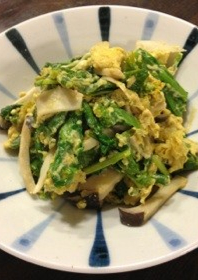 菜の花のふんわり卵とじ❁-レシピのメイン写真