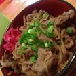 甘くない野菜もとれる牛丼