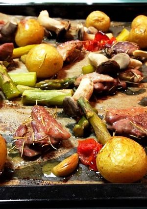 鶏肉（鴨肉）と新じゃがのオーブン焼き-レシピのメイン写真