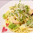 えびとアボカドの冷製わさびパスタ