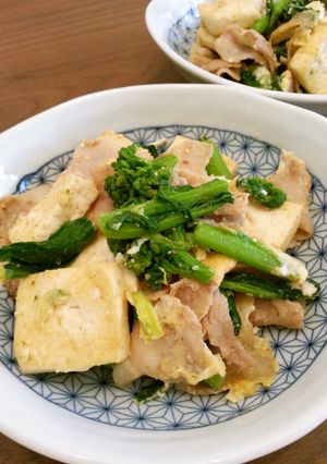 菜の花チャンプルー-レシピのメイン写真