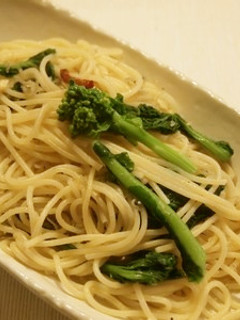 菜の花とちりめんじゃこのペペロンチーノ-レシピのメイン写真