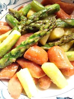 ☆アスパラとウインナーのバター炒め☆-レシピのメイン写真