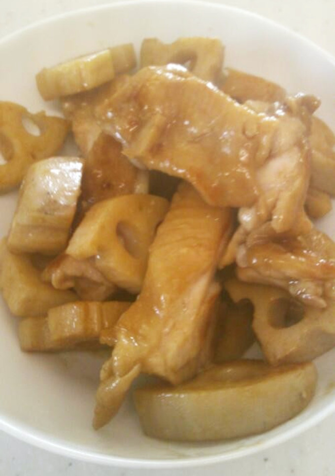 れんこんと鶏もも肉の甘辛炒め-レシピのメイン写真