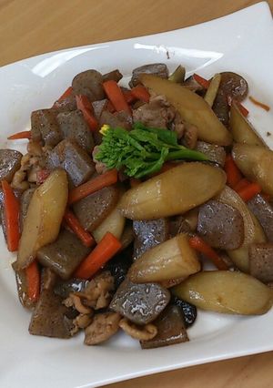 春味！ウドと鶏肉の炒め煮！-レシピのメイン写真
