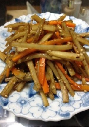 ★ゴボウと人参の基本きんぴら★-レシピのメイン写真