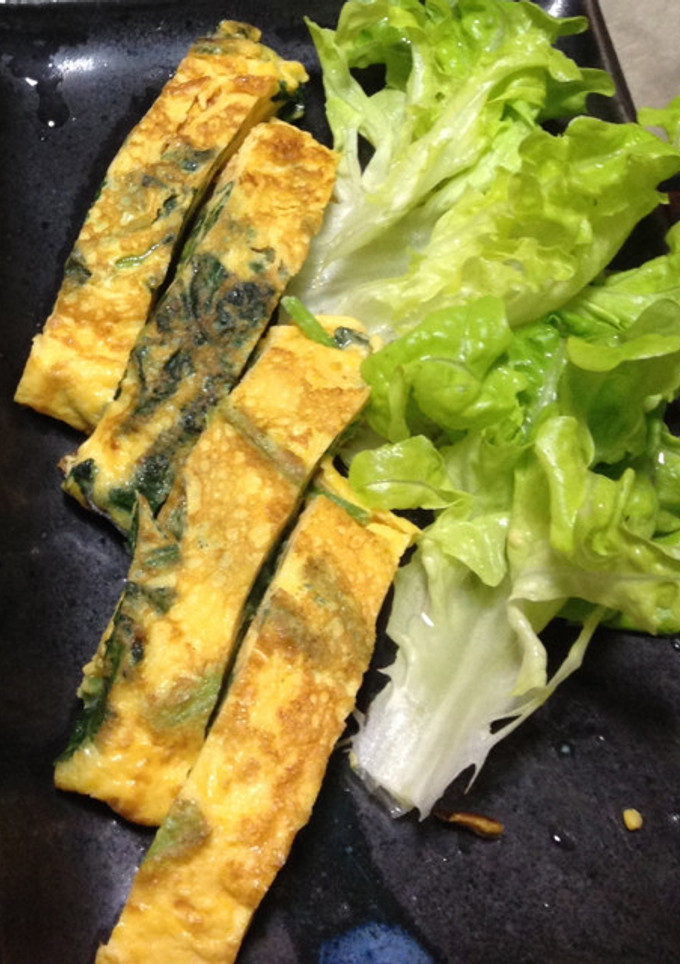 ほうれん草のたまご焼き-レシピのメイン写真