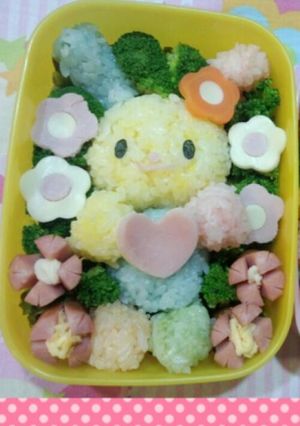 カンタンキャラ弁うさはな-レシピのメイン写真