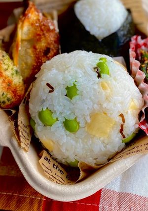 枝豆とチーズのおこわ-レシピのメイン写真