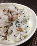 煎り大豆と大豆ご飯(無水鍋QC使用)
