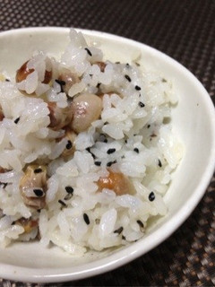煎り大豆と大豆ご飯(無水鍋QC使用)-レシピのメイン写真