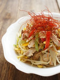 大豆もやしと牛蒡のお手軽チンジャオロース-レシピのメイン写真
