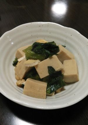 ☆簡単☆小松菜と高野豆腐の煮物☆-レシピのメイン写真