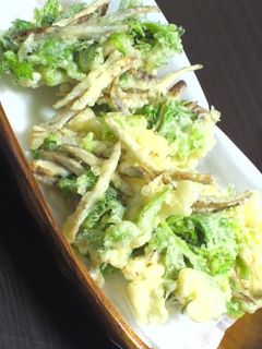 セロリの葉とゴボウの天ぷら-レシピのメイン写真
