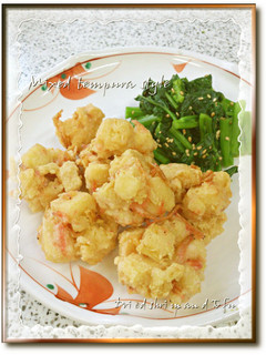 あみえびと豆腐のかき揚げ風~♪-レシピのメイン写真