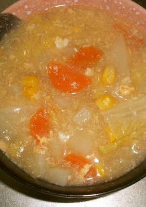 白菜消費♪ウェイパーで簡単！食べるスープ-レシピのメイン写真