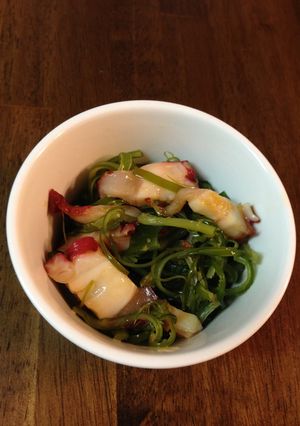 速攻料理 茎ワカメとタコの和え物-レシピのメイン写真