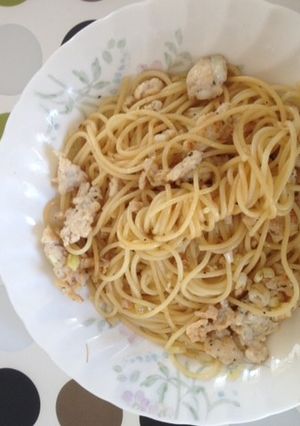 鶏ひき肉のバター醤油パスタ-レシピのメイン写真