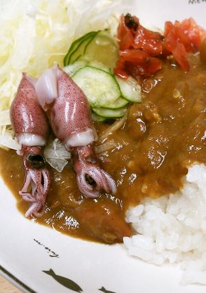 意外に好評！ホタルイカのカレー-レシピのメイン写真