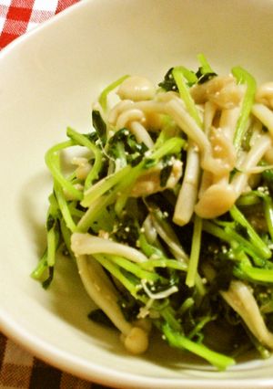豆苗とえのきの明太バター炒め-レシピのメイン写真