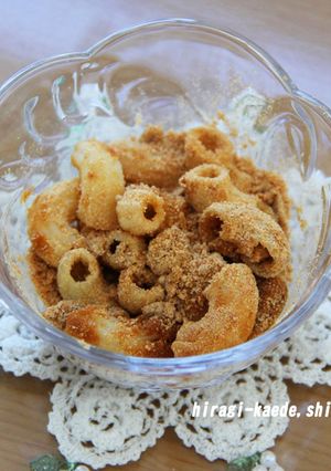 離乳食・おやつに。簡単きなこマカロニ-レシピのメイン写真