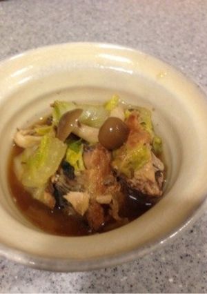 ★あっとゆう間★さば缶と白菜の麺つゆ煮-レシピのメイン写真