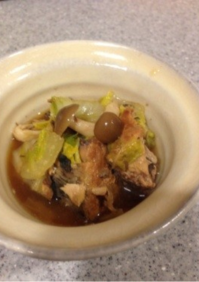 ★あっとゆう間★さば缶と白菜の麺つゆ煮-レシピのメイン写真