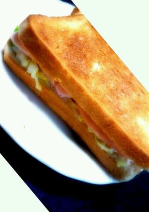 キャベツとハムで簡単！ホットサンド☆-レシピのメイン写真