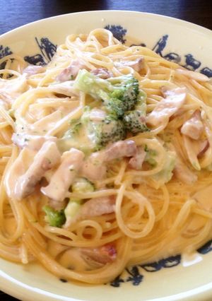 エリンギとブロッコリーのカルボナーラ-レシピのメイン写真