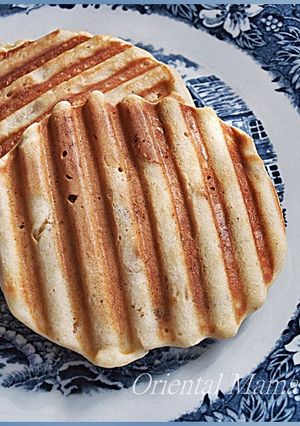 焼肉プレートdeワッフル風パンケ～キ！-レシピのメイン写真