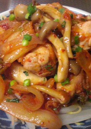 鶏ＤＥおいしく！鶏キムチ-レシピのメイン写真