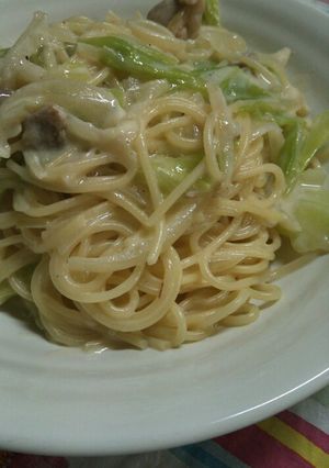 ☆キャベツとチキンのクリームパスタ★-レシピのメイン写真