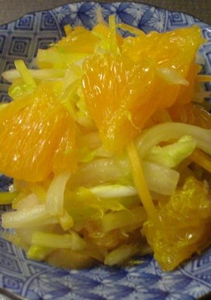 さわやかサラダ♪白菜withオレンジ-レシピのメイン写真