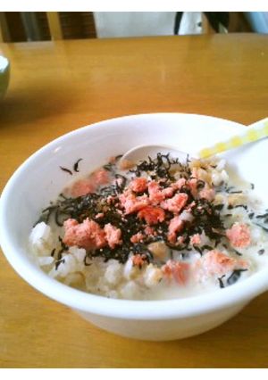 レンジであったか✿豆乳リゾット～たらこ～-レシピのメイン写真