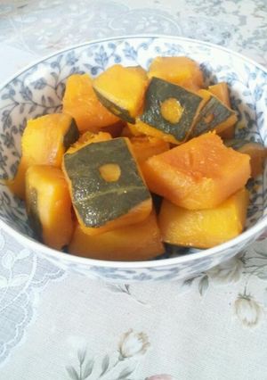 かぼちゃの煮物 フライパンで簡単に！-レシピのメイン写真