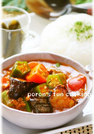 ランチプレート✿夏野菜の麻婆チーズカレー-レシピのメイン写真