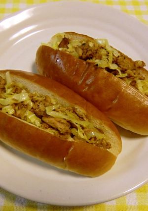 なつかしのホットドッグ♪(カレー風味)-レシピのメイン写真