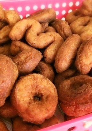 ホットケーキmixでかりんとう風ドーナツ-レシピのメイン写真