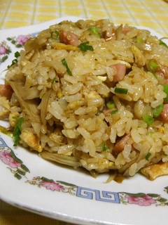 ごぼうとウインナーの醤油炒飯-レシピのメイン写真